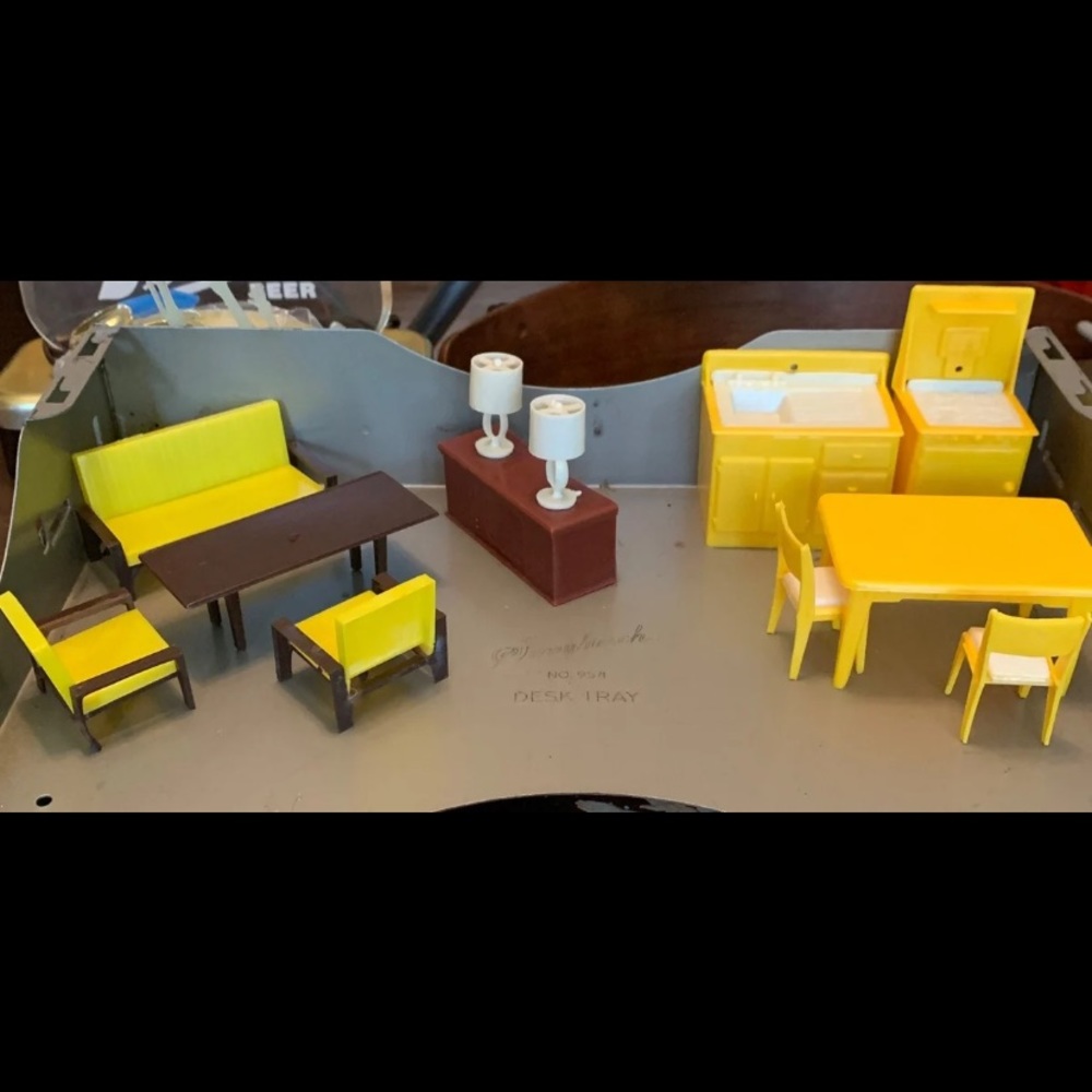 Mid century dollhouse furniture